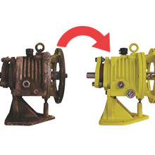 Power end refurbishment before and after